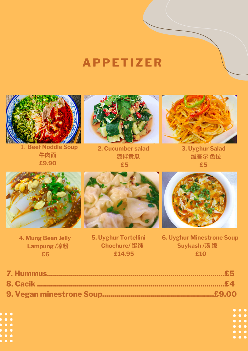 Dilara Uyghur Restaurant Menu - Image 6